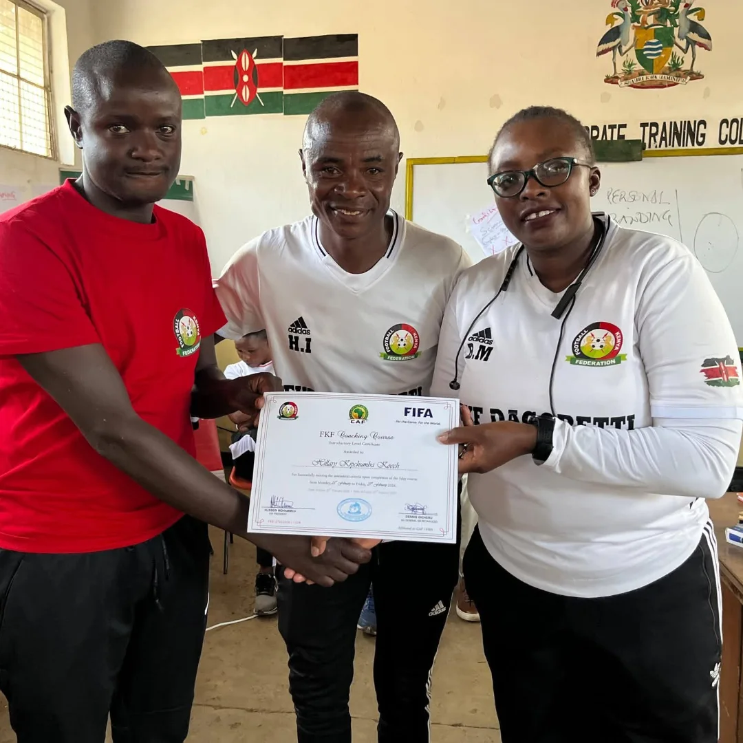 Coaches with FKF Introductory Level coaching certificate