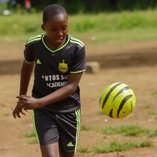 Santos Soka Academy — Front three in the striped kit